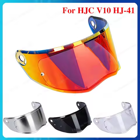 V10 Motorcycle Helmet Visor Lens For HJC V10 HJ-41 HJ41 Replace Anti-UV Anti-Scratch Dustproof Wind 