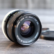 CANON FD 28mm F2.8 S.C. Manual Lens Mouse WIDE Angle For Viewing Or Street Shooting Easy To Focus