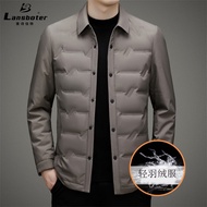 KY-D Simple Lightweight down Jacket Autumn New Men's Youth Lapels Trendy down Jacket Cold-Proof Warm down Jacket GPQY