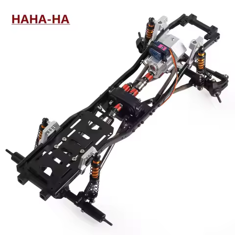 313mm Wheelbase Metal Chassis Frame with Prefixal Single / 2-Speed Transmission for 1/10 RC Crawler 