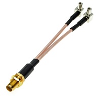 Pigtail SMA Female to TS9 Male / CRC9 Male Connector Splitter Combiner Pigtail kabel