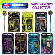 WINMAU Apocalypse Barbarian Xtreme2 Outrage Neutron MVG Simon Steel Tip Darts Set Arrows 20g, 21g, 2