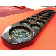 Permainan congkak kayu Berkualiti Wooden Congkak Traditional Game With Glass Marble