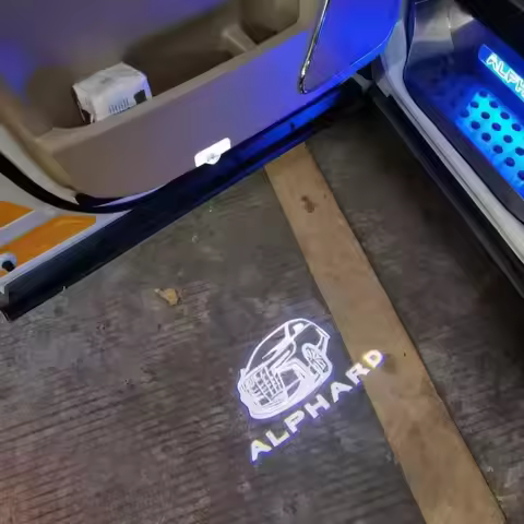 Led Car Door Light Luces Projector For TOYOTA Alphard 2011-2024 Vellfire 20/30 Series Decoration Sty