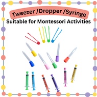 Syringe Dropper 5ml Tweezer Tongs Clips for Kid