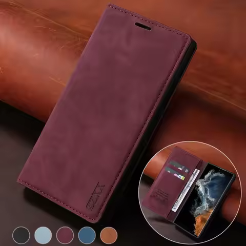 Flip Wallet Leather Case For Samsung Galaxy S22 Ultra S21 Plus S20 FE S10E S10 S9 S8 Plus A04s A12 M