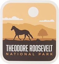 Vagabond Heart Theodore Roosevelt National Park Sticker - Weatherproof Vinyl Souvenir Decal