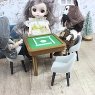 Cind Handcrafts 3D Print Furniture 1 12 Doll House Mahjong Table Chair Model Figurine