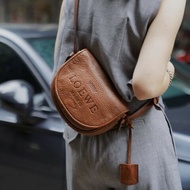 Loewe mini gate 馬鞍 焦糖色復古 斜背包