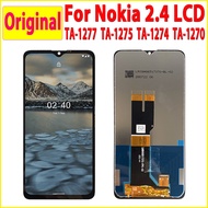 Original LCD For Nokia 2.4 LCD With Frame Touch Screen Digitizer Assembly TA-1277 A-1275 A-1274 A-12