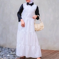 PUTIH Latest DRESS BRIGHT SUMMER KOREA WHITE INNER PARTY DRESSES ELEGANT MODELS ADULTS NEW YEAR 2023