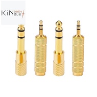 Headphone Adapter 6.35 mm (1/ 4 Inch) Male to 3.5 mm Female Stereo Adapter Plus 3.5 mm Stereo Male t