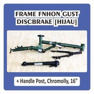 HIJAU Fnhon Gust Green emerald Fork Frame &amp; Hp Handle post Discbrake DB Disc