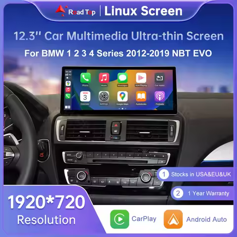 Wireless Carplay Multimedia Screen For BMW 1 2 3 4 Series F20 F21 F22 F23 F30 F31 F32 F33 F36 Androi