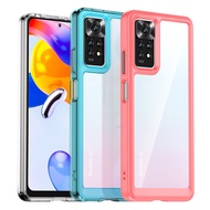 For Xiaomi Redmi Note 11 11S Note 11 Pro+ 5G Global Version Transparent Acrylic Shockproof Protective Phone Cover Case