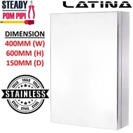 LATINA LTN9701 STAINLESS STEEL WALL-MOUNTED BATHROOM MIRROR CABINET