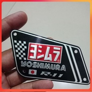 Yoshimura r11 embossed Iron Racing exhaust emblem brand