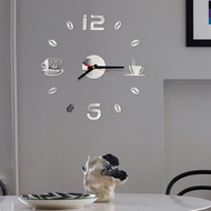 นาฬิกาติดผนัง 3D Wall Sticker Clock DIY Modern Acrylic กระจกเงา สติกเกอร์ นาฬิกาแขวน นาฬิกาติดผนัง ร่วมสมัย นาฬิกาติดผนังบ้าน Cafe Coffee ตกแต่งบ้าน