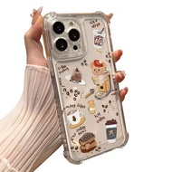 Coffee Time Phone Case For iPhone 17 16 15 14 13 12 11 Pro Xs Max 8 7 6 6s Plus Mini XR Air 17e 16e 