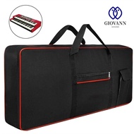 GIOVANNI Keyboard Bag, 61/76/88 Key Waterproof Instrument Keyboard Case, Portable Anti Shock Thicken