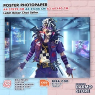 Poster Free Fire FF All Series Game Online Terbaru Gamer FreeFire Hiasan Dinding Aesthetic FFRX-22