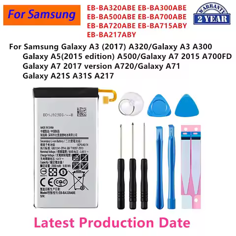 EB-BA320ABE BA500ABE BA300 BA700ABE BA715ABY BA217 Battery For Samsung Galaxy A3 (2017) Galaxy A5 A5