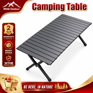 WTHB 90/120/150CM Foldable Camping Table Foldable Meja Portable Aluminium Egg Roll Table Picnic Camp