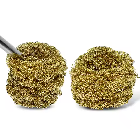 hot sell Soldering Tip Cleaner Brass Balls Steel Wool Iron Copper Wire Cleaning Balls Soldering Tip 