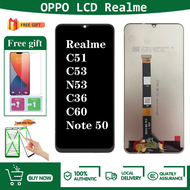 Orignal lcd For REALME C51 C53 Narzo N53 C36 C60 Note 50 RMX3830 RMX3760 LCD Touch Screen Replacemen