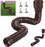 Gutter Flexible Downpipe Extension, Downpipe Extensions Flexible Round for Downpipe 80/100 mm, Rain 