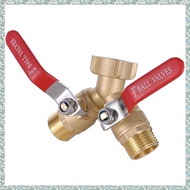 [h5bl3j6wj.ph] Full Flow Brass Y Valve Garden Hose Splitter, 2-Way Heavy Duty Hose Connector with 3/