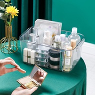 ZEN - Acrylic clear table organizer skincare makeup storage box table organizer handle