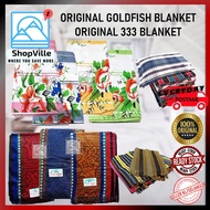 Selimut Legend Cotton Banjir / Blanket Queen Size Goldfish / 333 Old School 棉质毯子