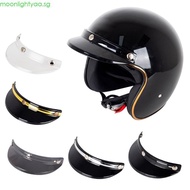 moonlightyaa 3 Snap-Button Visor Shield Lens Visor Flip Up Wind Shield for Open Face Helmet