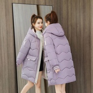Ladies Down Jacket 2021 Winter New Mid-length Down Jacket Female Korean Fashion Loose Warm Cotton Ja