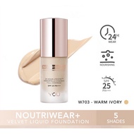 Y.O.U You 24H NoutriWear+ Velvet Liquid Foundation [SPF 25& PA+++] YOU