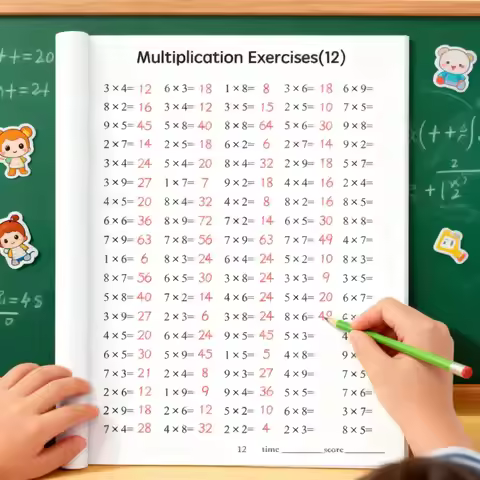 Nine Multiplication and Division Practice Book: Introduction to Mathematical Multiplication and Divi