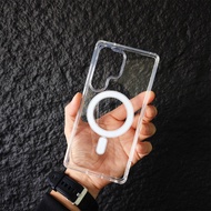 Samsung S26ULTRA Suitable for Samsung S25 Ultra Phone Case A56 Transparent Magnetic s24