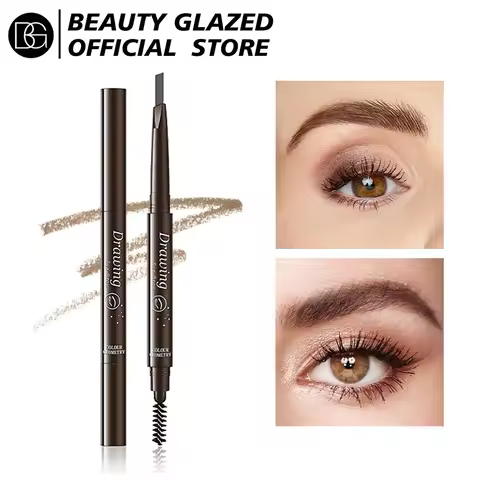 BEAUTY GLAZED Double end Eyebrow Pencil Makeup Tint Natural Long Lasting Paint Stamp Eyeliner Eyebro