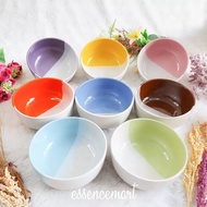 Two tone Round Ceramic Bowl 2 Beautiful Colors Size 14cm Serving Wedding Souvenirs, Circumcisions, F