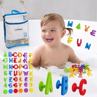 ALPHABATH Suction Bath Toys Alphabet Letters Numbers 42pcs Montessori Stimulating Autism Sensory No 