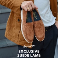 822 Arcobareno Classic Slip-on Suede Lamb Tanned รองเท้าสลิปออนที่นิ่มใส่สบายทุกย่างก้าว ต้องรุ่นนี้