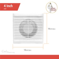 COOL POWER 4/6/8" Window Ventilation Exhaust Fan Bedroom Living Room Toilet Bathroom Kipas Ekzos Bil