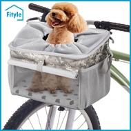Dog Bike Basket Carrying Bag Ventilated Dog Backpack Carrier Shoulder Bag Pet Hiking Backpack for Ki