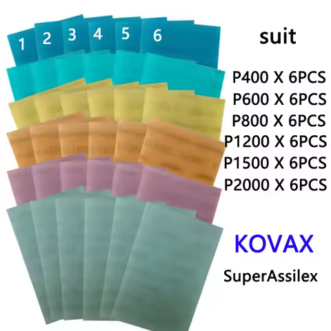 Japan KOVAX Square Soft Abrasive Paper Car Orange Peel Pattern Dry Grinder Polishing Machine Fine Po