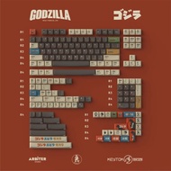 KeyTok  黑色經典哥斯拉 微笑輪廓熱升華 PBT 鍵帽