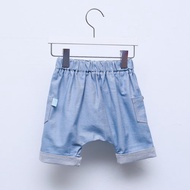 my little star 有機棉 單寧哈倫_淡藍