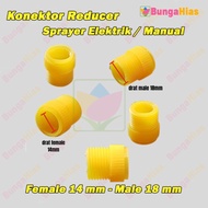 New Konektor Reducer Sprayer Female 14 Mm Ke Male 18 Mm Nepel Manual