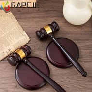 RAPEJE Wooden Judge Hammer, Handcrafted Long Handle Wood Adjudgement Gavel, Exquisite comfortable Gr