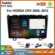 7870 2.7GHZ / 7862 Android 14 HONDA CR-V CRV 2007-2008-2009-2010-2011 ANDROID PLAYER 4G DTS【Free Cam